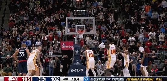 巴图姆这个球太对不起哈登了，快船102-105不敌老鹰，巴图姆这个球太对不起哈登