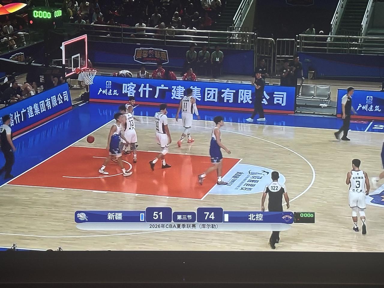 没有想到，三节比赛打完，新疆男篮会落后这么多呀！在刚刚进行的