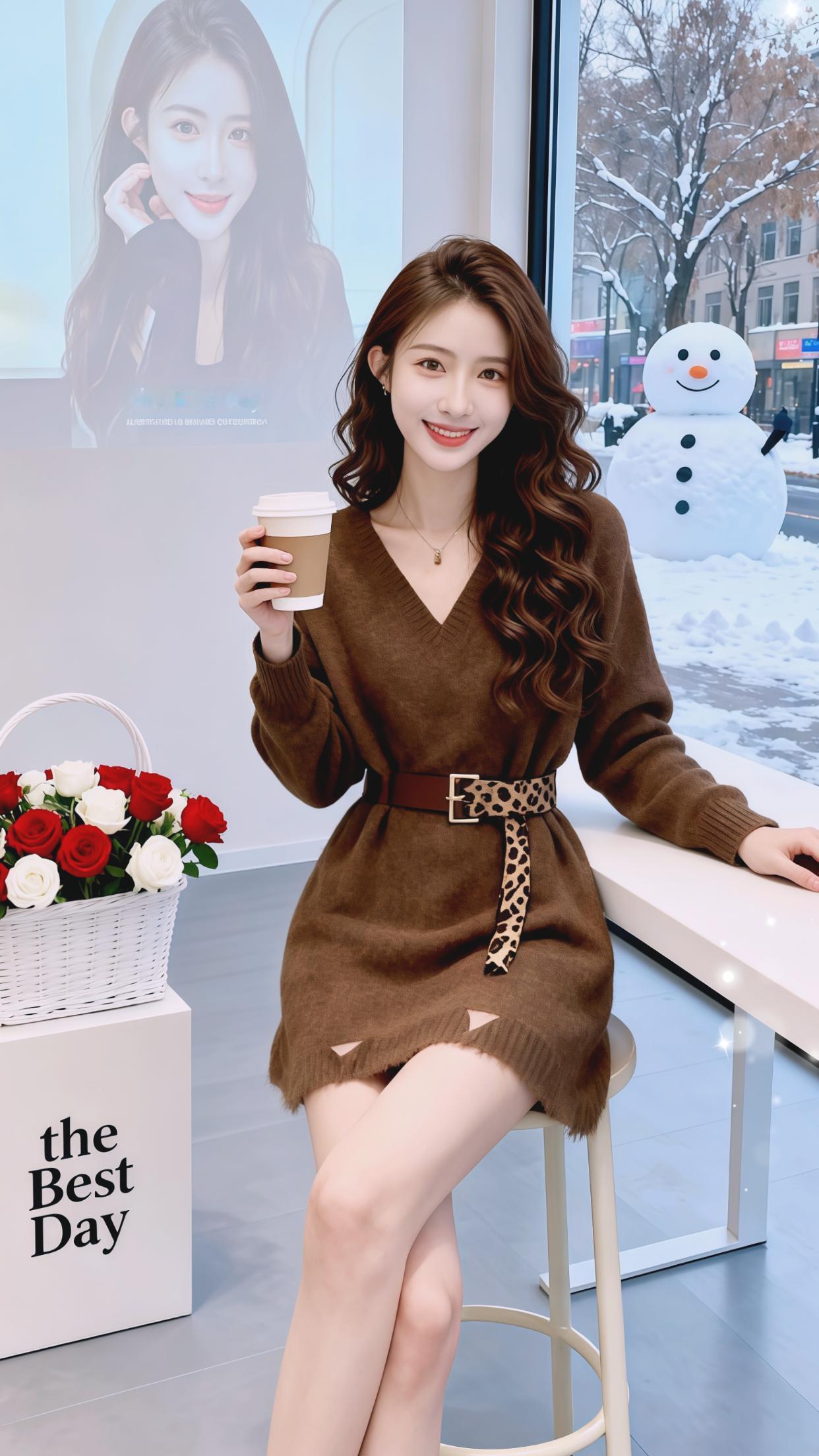 时尚穿搭女装连衣裙谁还不是小腰精