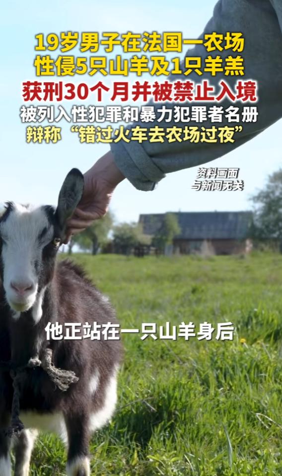 “没救了！”6月24日报道，法国，一男子比较变态，他的欲望无处发泄，竟潜入一所农