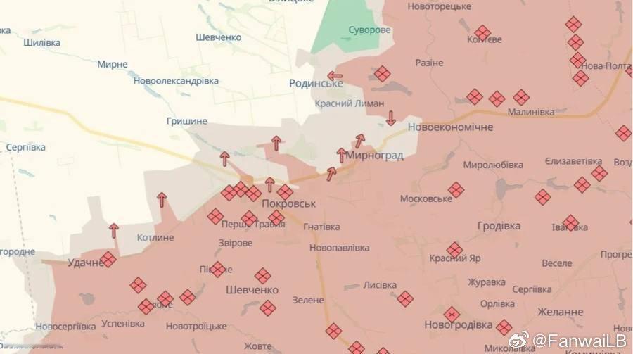 乌军称，继续控制着波克罗夫斯克和米尔诺赫拉德的北部。所有敌军动向均被及时发现，并