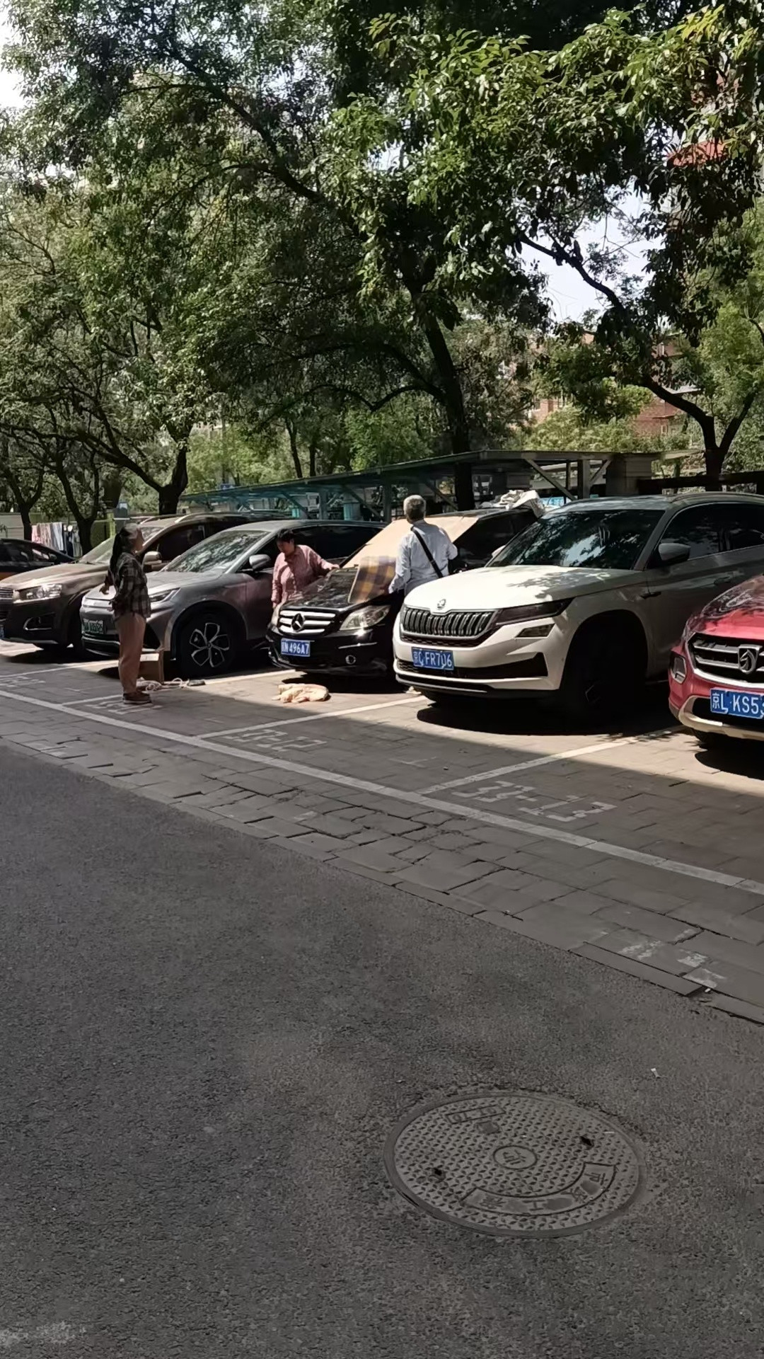 北京再发冰雹黄色预警基于上次冰雹的遭遇不少车主都给自己的车武装起来了[doge]​