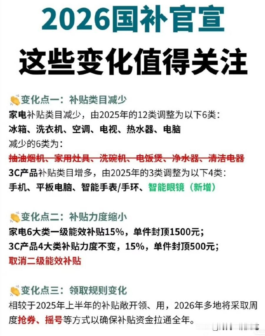 2026国补红包来了！625亿真金白银，以旧换新省钱攻略快收藏友友们，20
