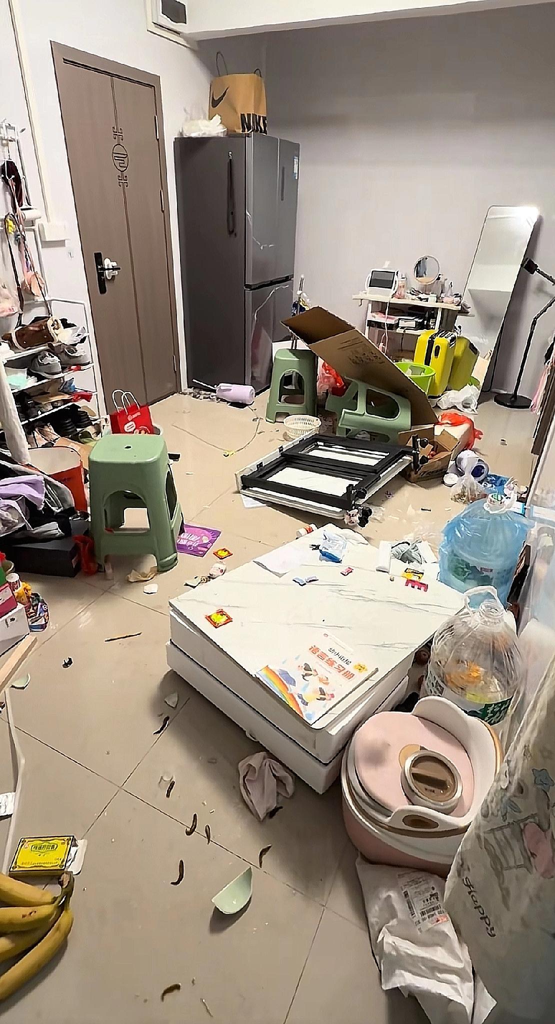 因为丈夫不准买洗碗机，把家给砸了，女方网上网上哭诉，没想到引起网友热议，有人