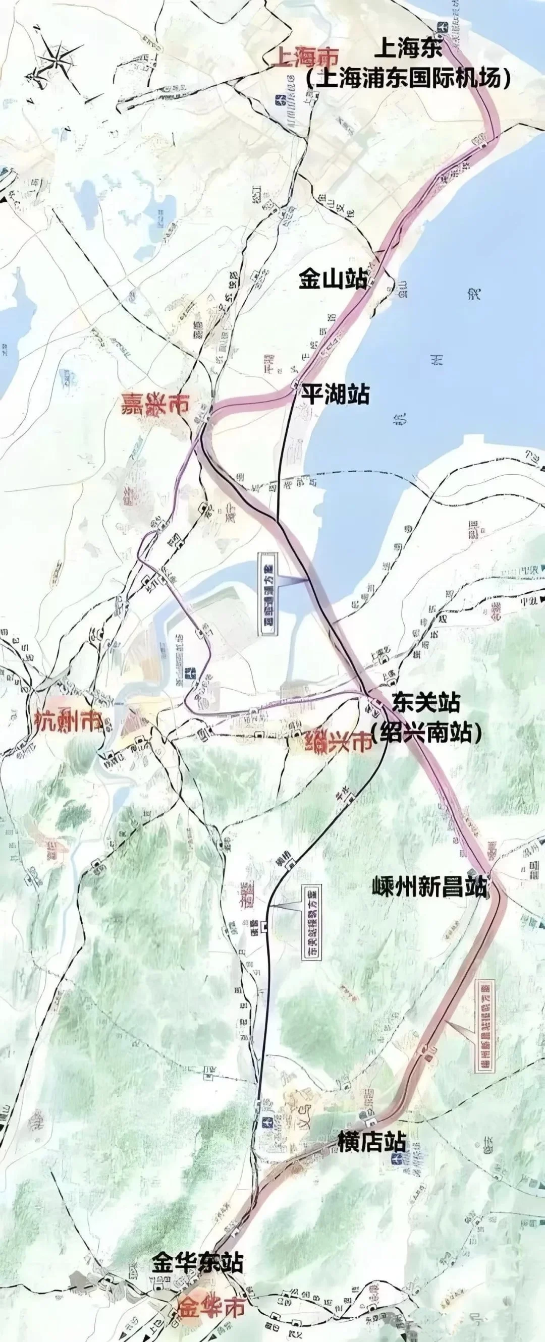 沪绍金铁路有哪些线路方案