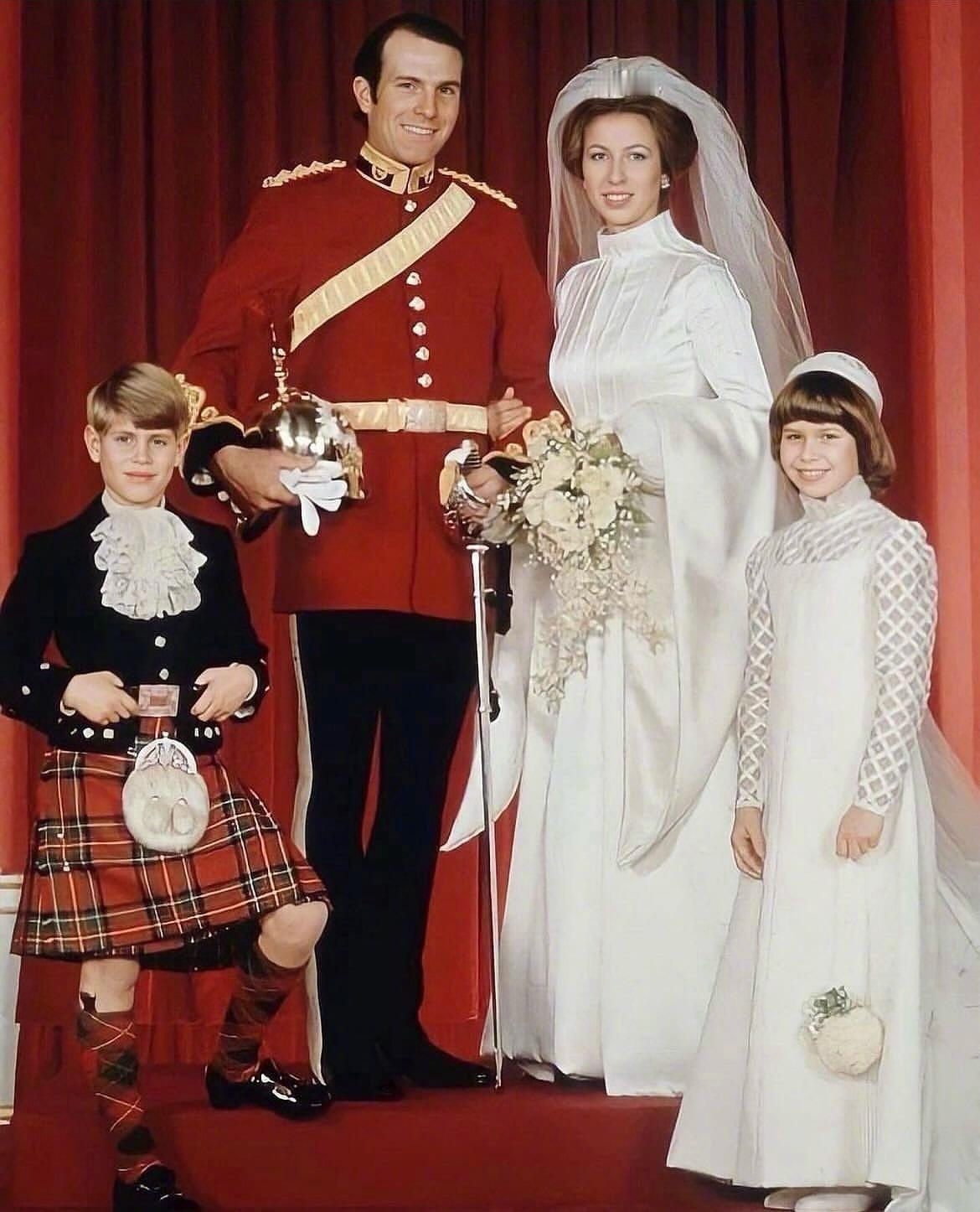 🇬🇧1973年11月14日，安妮公主与马克·菲利普斯上尉在伦敦的威