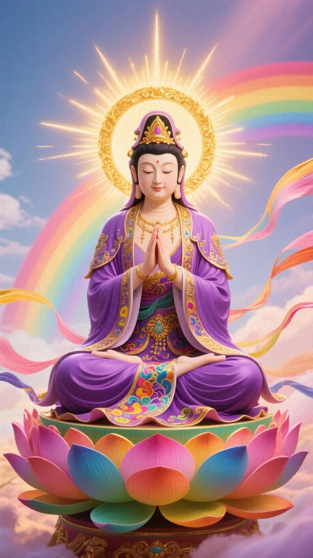 紫衣观音菩萨庇佑，愿您身体健康，顺心顺意，马到成功有烦恼可以私我倾诉[求关