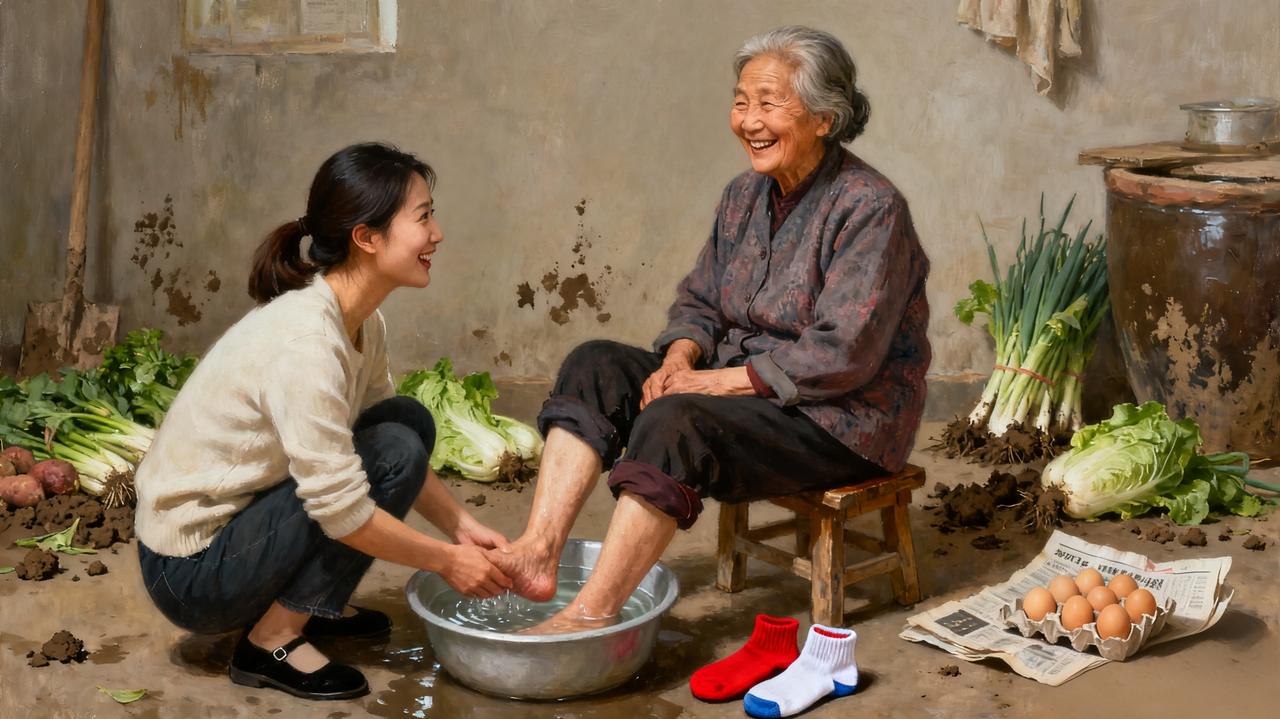 我家邻居的门，一阵急促的敲门声打破了午后的宁静，王玲开门瞬间愣住了——乡下婆婆拎