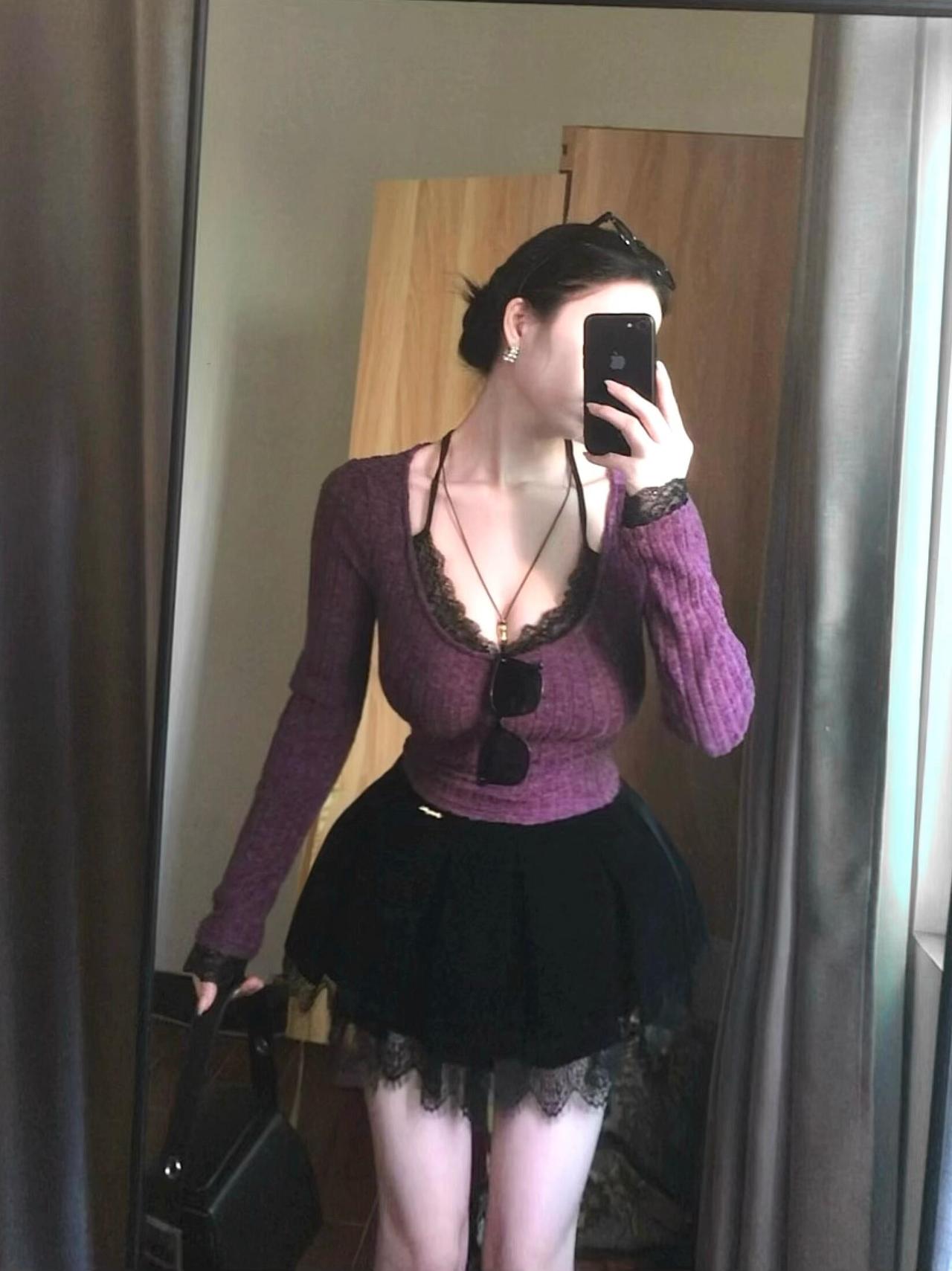 紫色！紫色！蓬蓬感的小裙尊的很米！