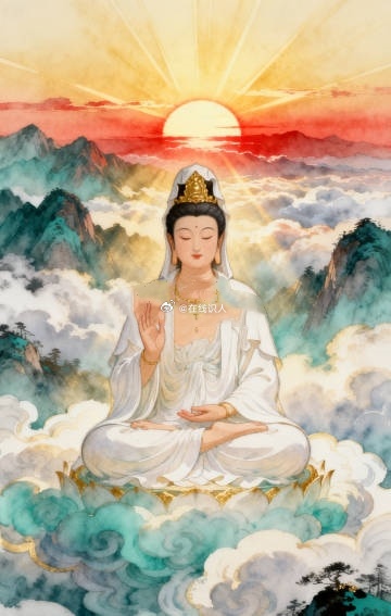 礼赞观世音菩萨，祈你们人往来皆是坦诚相待，无猜忌消耗；愿大家事业之途少些颠簸，所