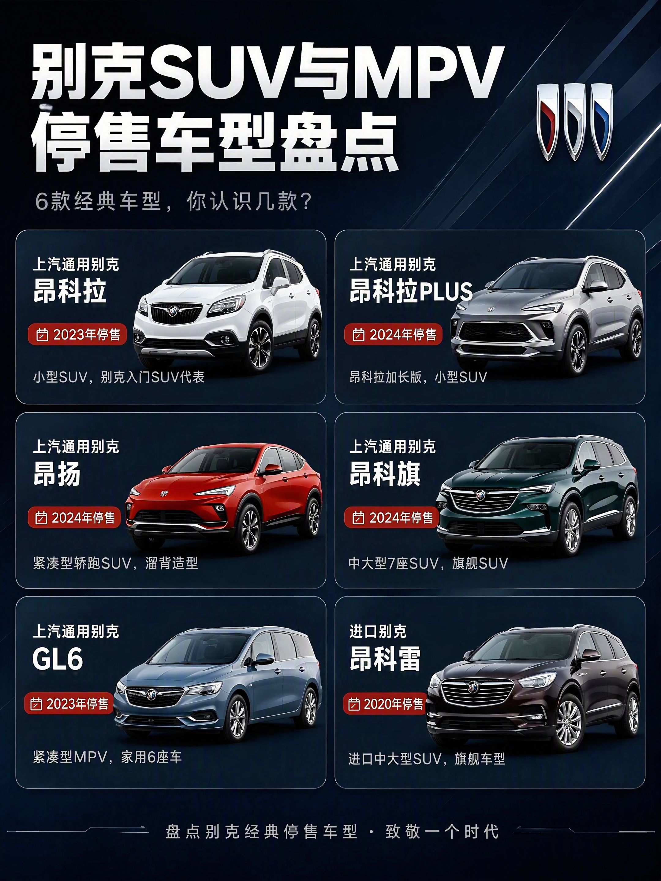 昂科旗、GL6已成回忆！别克停售盘点
