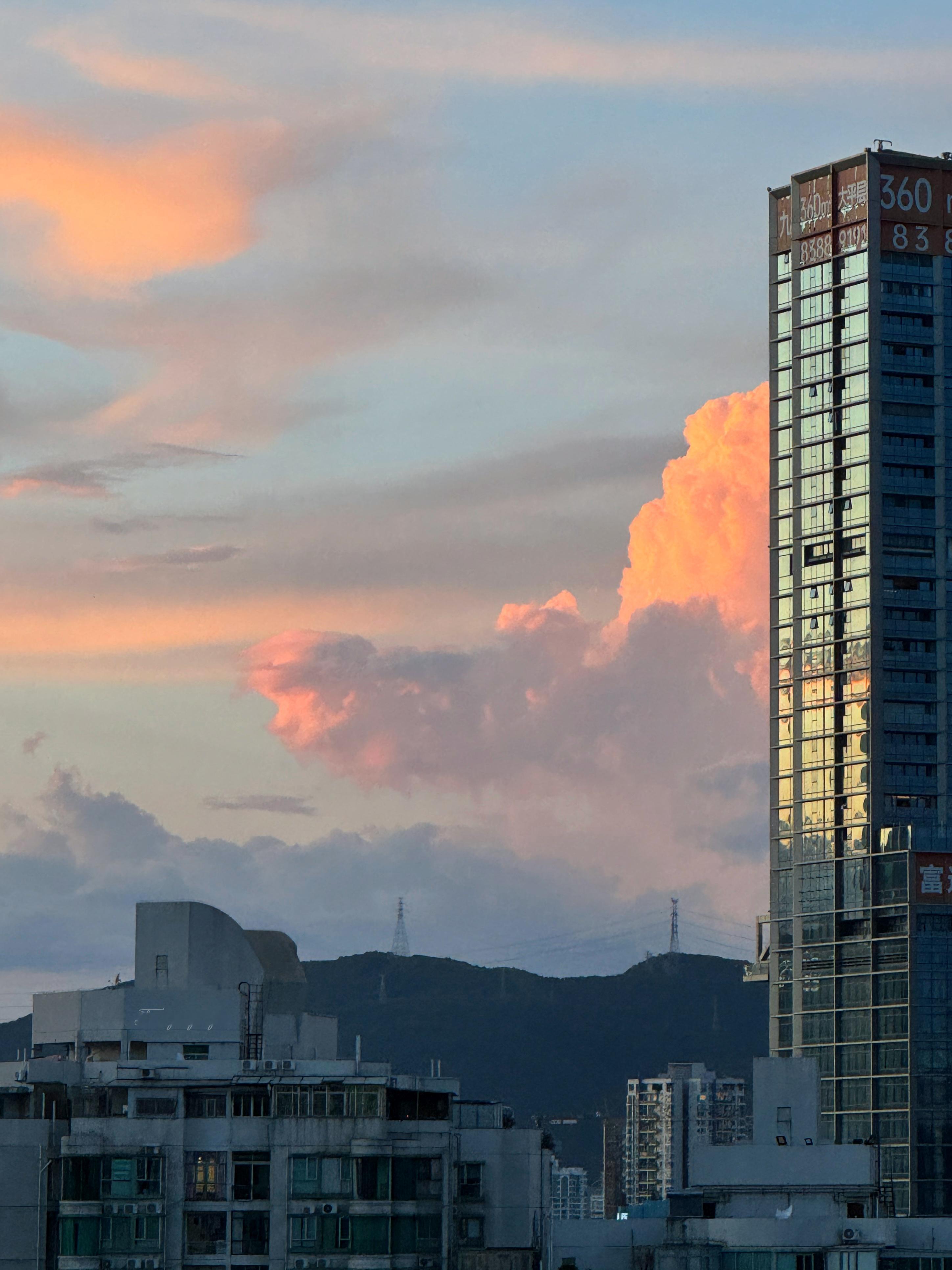 油画般的天空🖼️深圳晚霞☁️独加记一​​​
