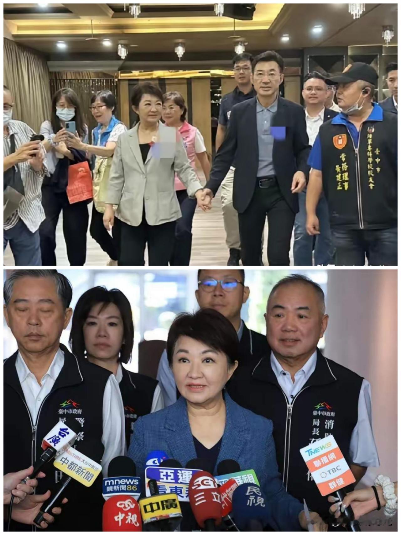 没有想到啊，台中市长卢秀燕今天跟立院副院长江启臣一同参加“八二三炮战68周年纪念