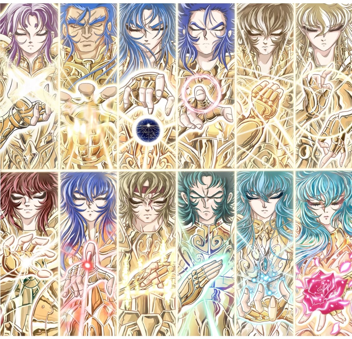 十二黄金圣斗士之闭眼养神！！80后90后的美好回忆啊，快来认领你的守护神！日漫圣