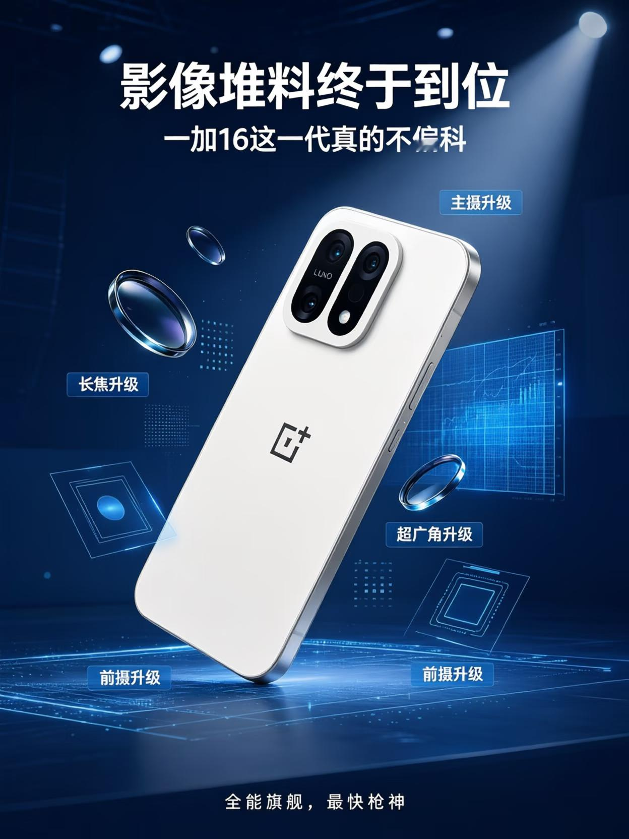 站哥再爆料✔️一加16从“性能”迈向“全能”，影像与续航全面补齐！骁龙8EE6、2亿大底主摄、185