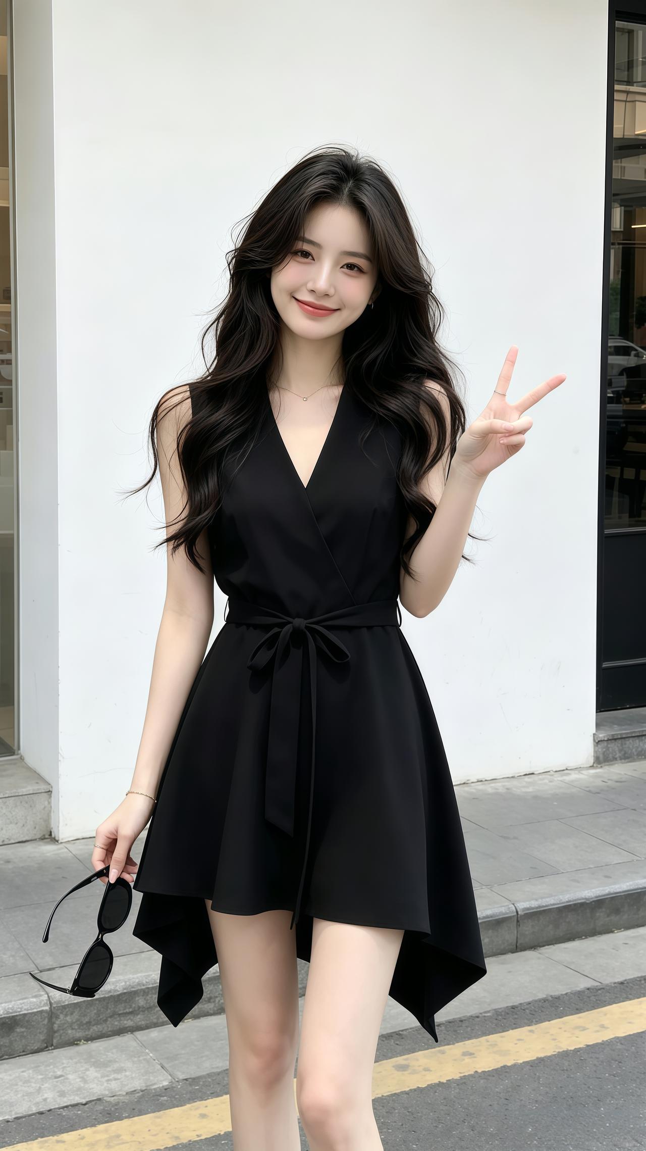 ootd穿搭高智感穿搭小黑裙韩系穿搭气质穿搭夏季穿搭