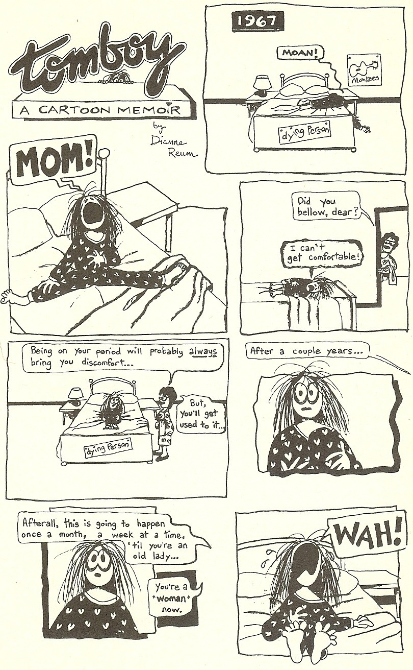 32010一部关于女同来月经的漫画回忆录，作者：DianneReum，翻译如下