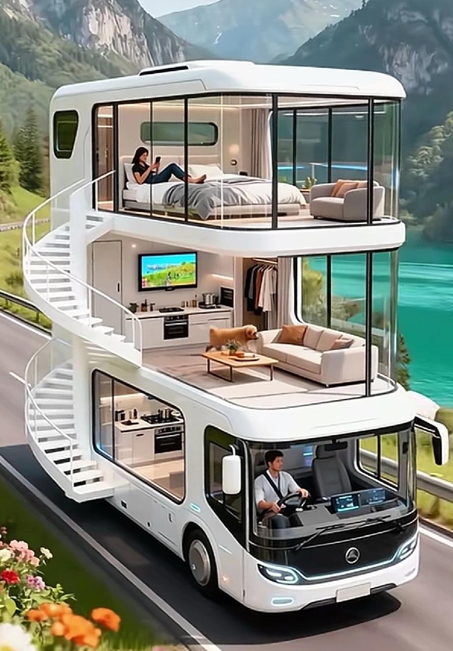 概念房车，你值得拥有不过就苦了这家庭的男人了，果然家庭中男人地位狗都不如，辛