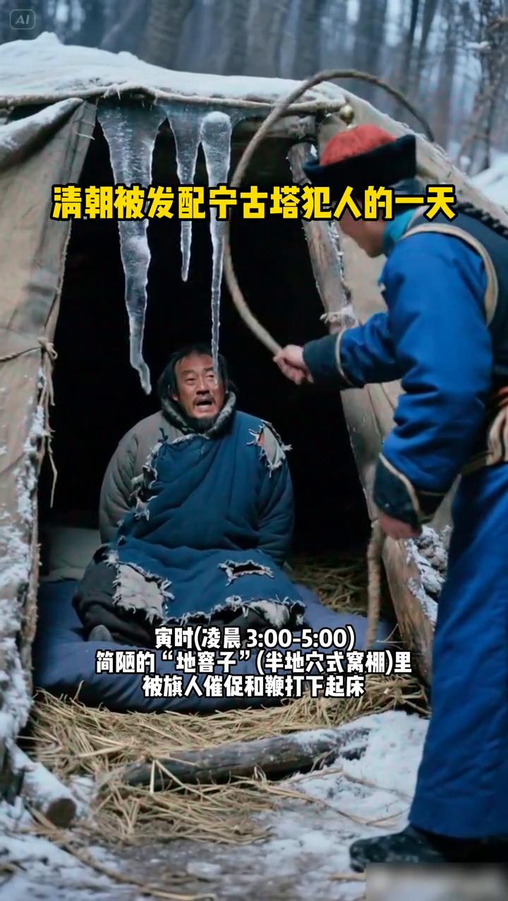 宁古塔犯人的一天。清朝被发配宁古塔犯人的一天：·寅时(凌晨3：00-5：00