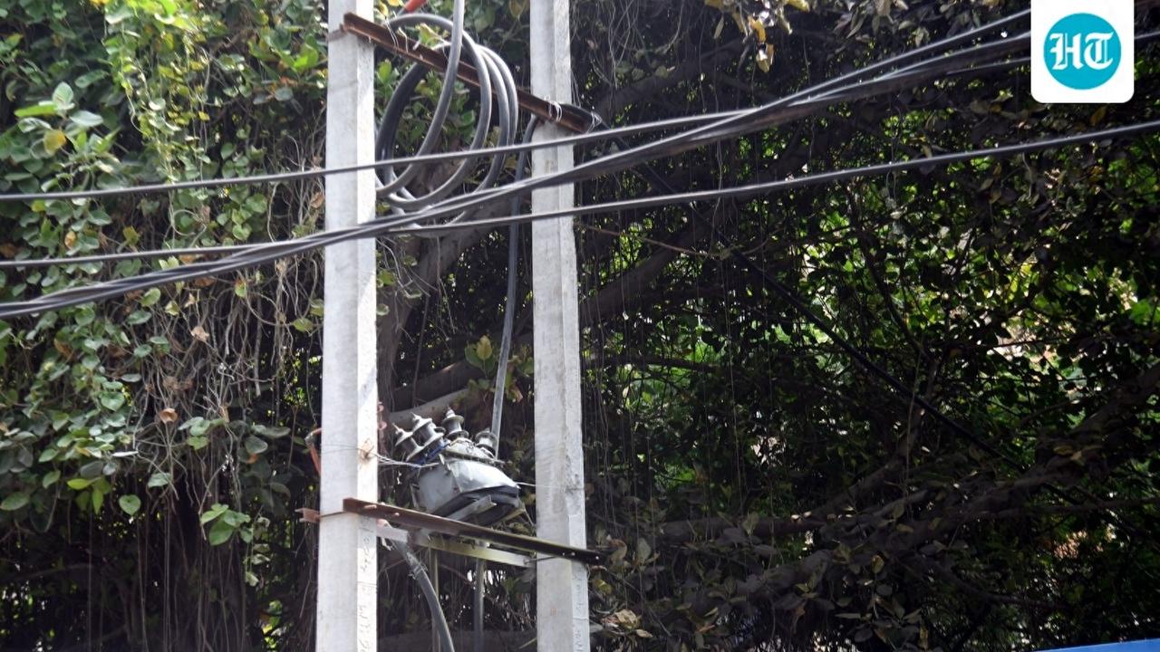 印度北方邦，一名25岁的小伙的村庄电路被暴风雨损坏，他为了尽快恢复供电，就到亲戚