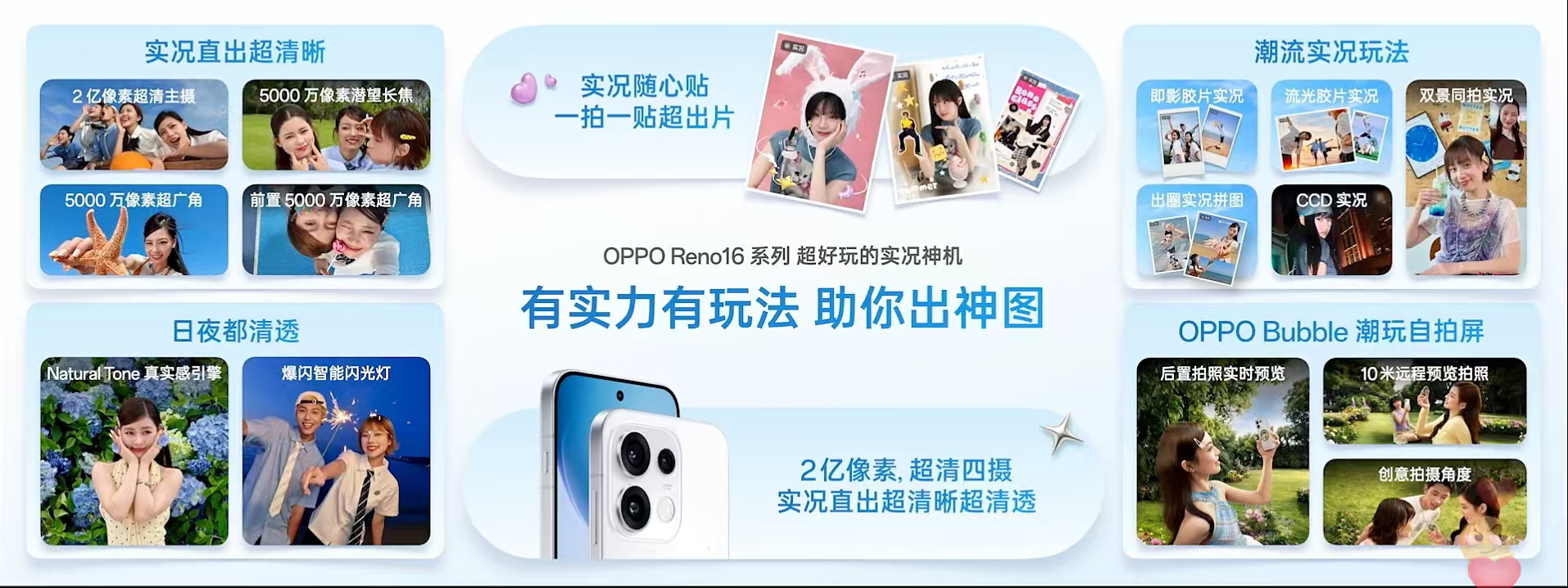 OPPOReno16新品发布会刚看完Reno16的发布会，对拍照部分印象真的很深