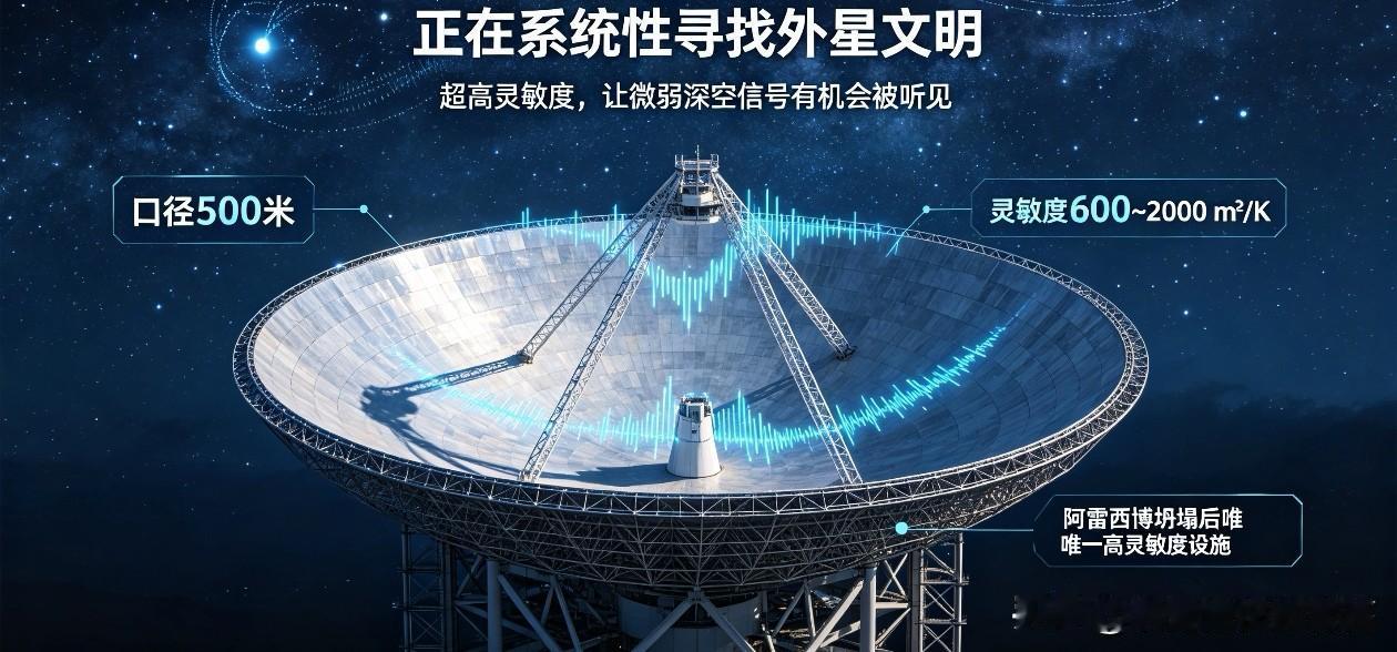 中国天眼一直在寻找外星文明！作为全球最强搜寻设备，为什么至今还没有实锤发现？