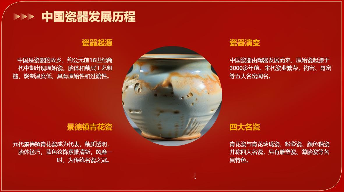 最早的瓷器中国是瓷器的故乡,瓷器的发明是中华民族对世界文明的伟大贡献,在英文中“