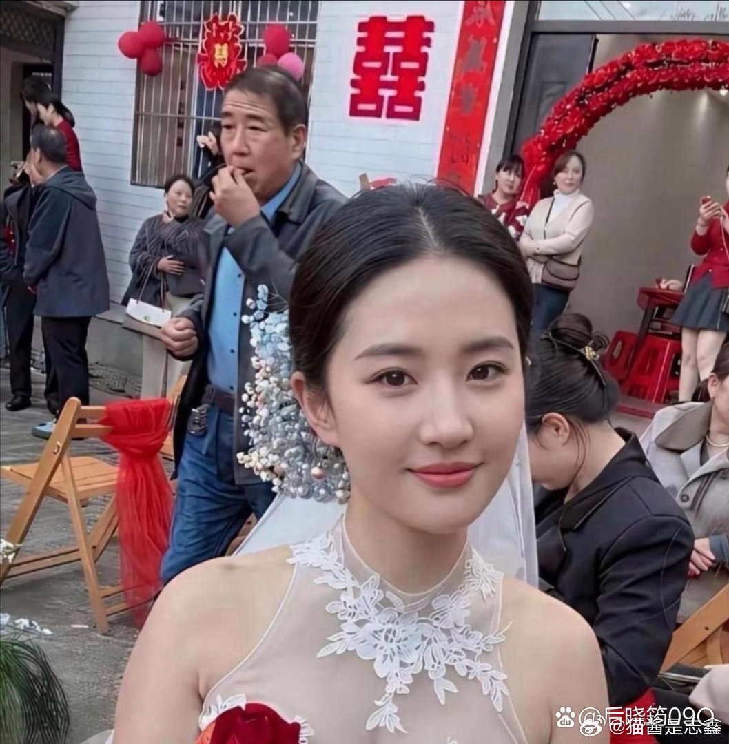 新娘撞脸刘亦菲！这是什么神仙颜值啊