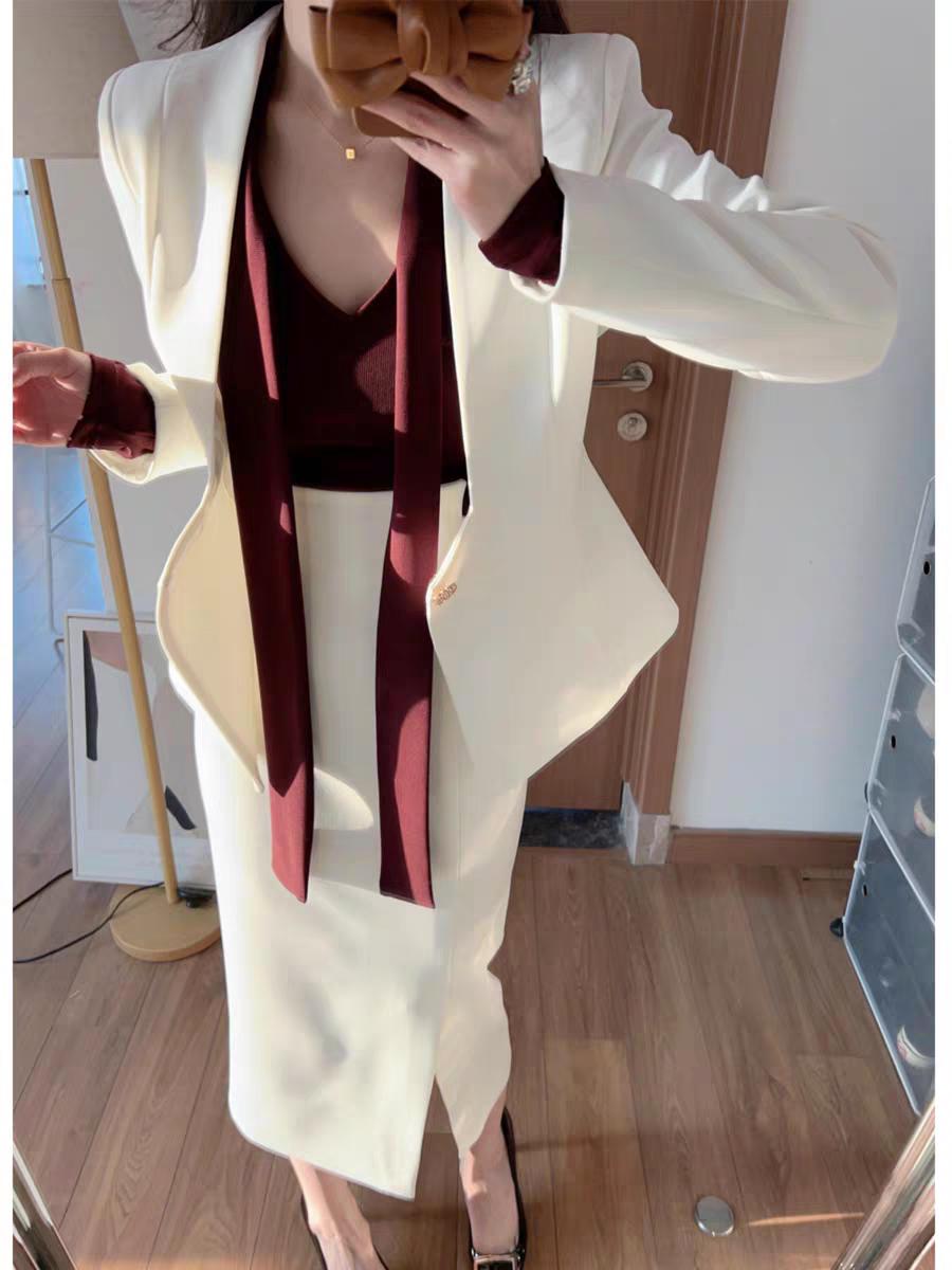 经典修身职业装长裙！