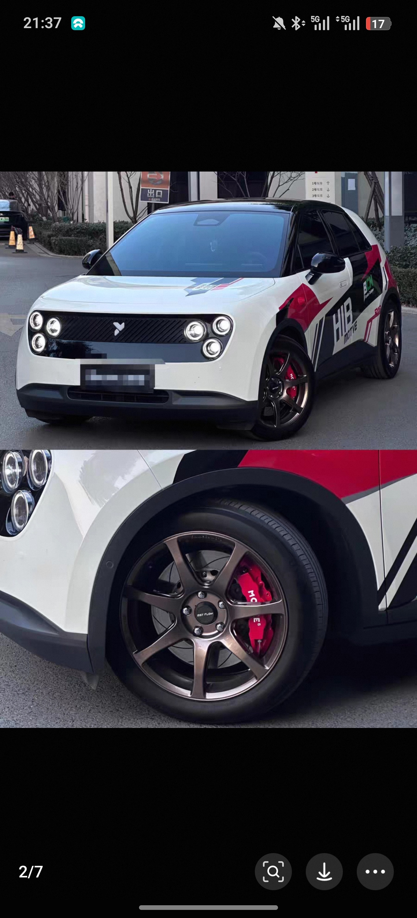 这虫儿改的质感不错，看上去很有驾驶兴趣，帅吧蔚来萤火虫大v聊车