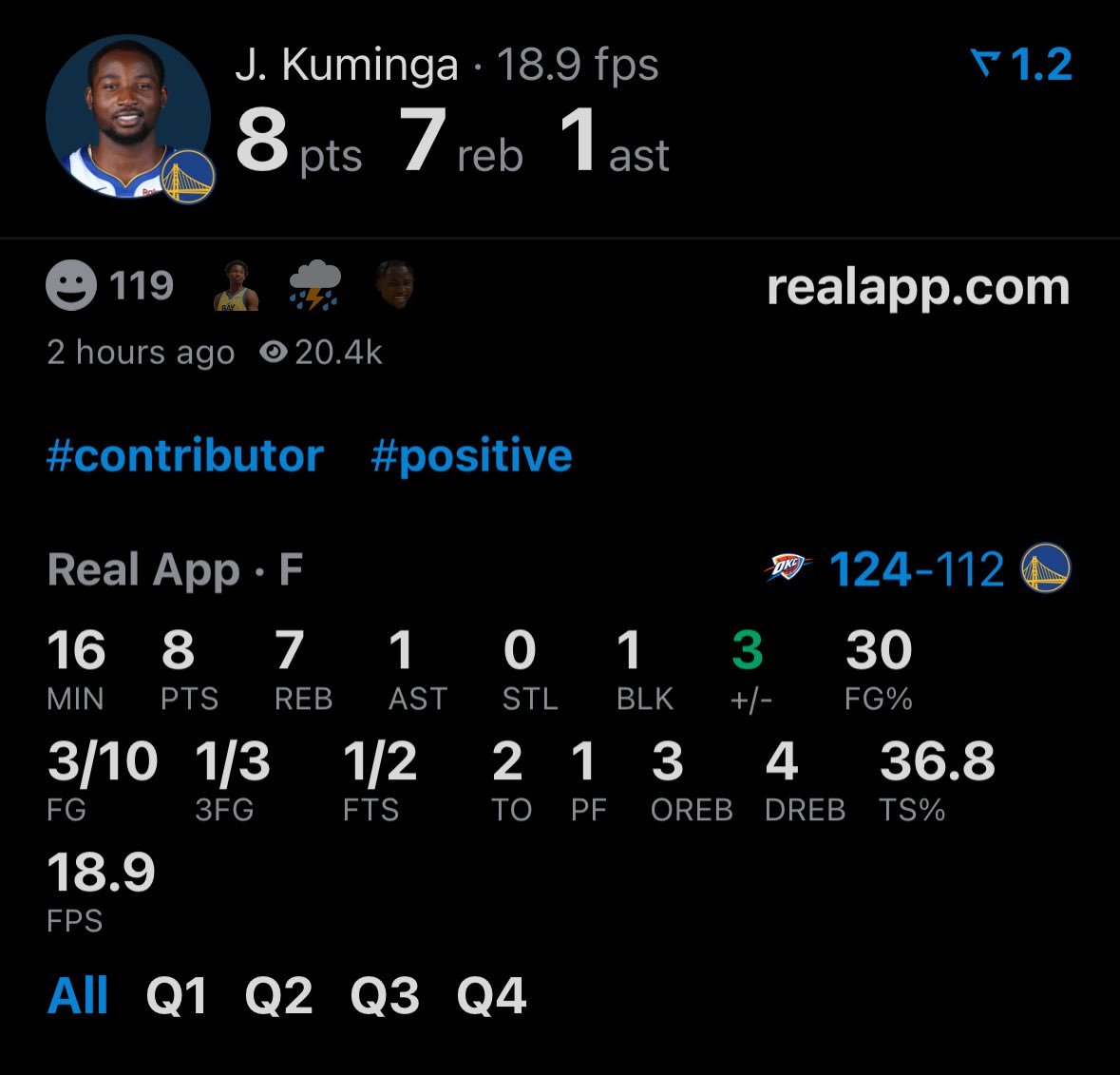 第四节一分钟没打，未来