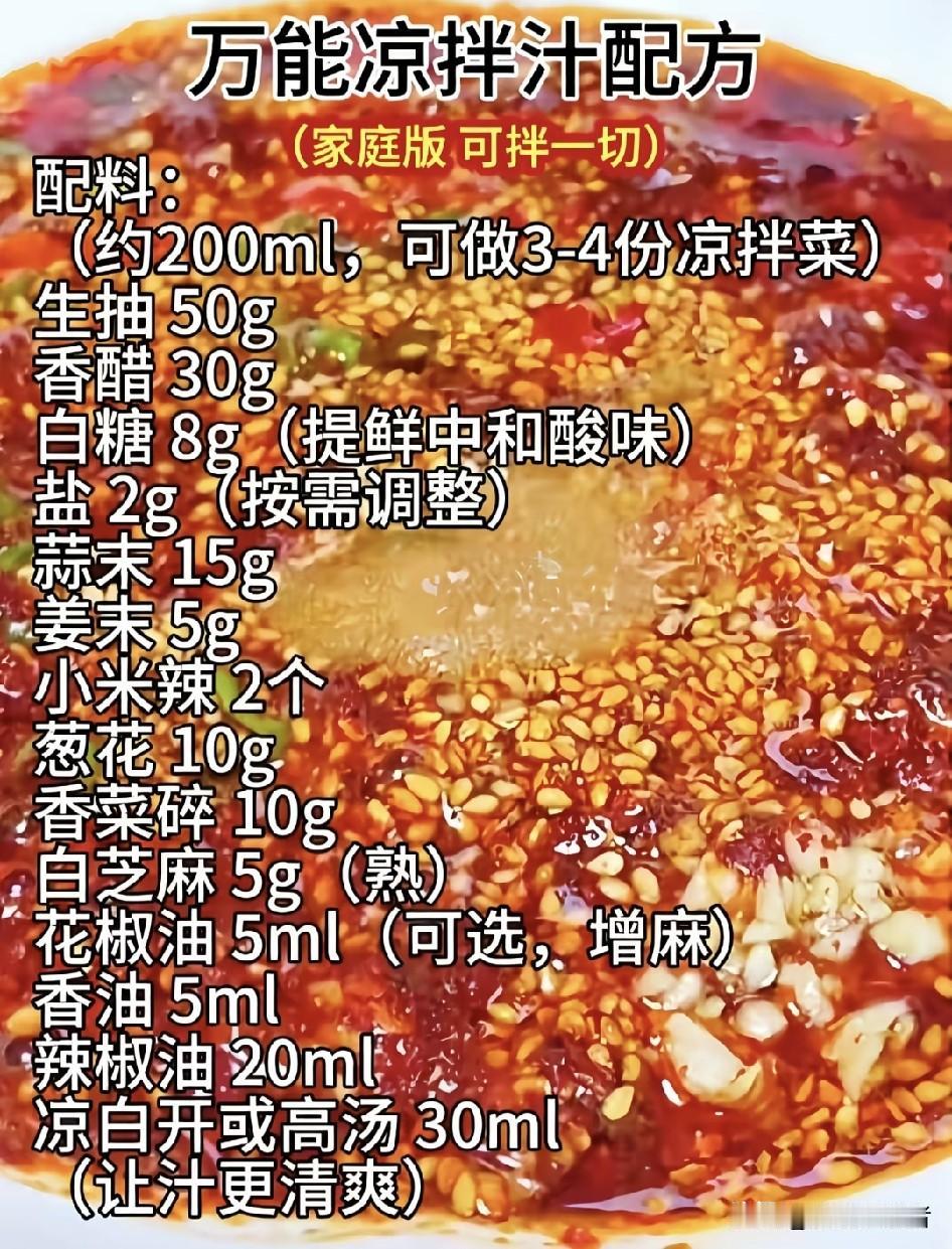 凉拌菜的灵魂，真的是调味汁！凉拌菜，一道夏日餐桌上的常客，清爽可口又开胃。可你