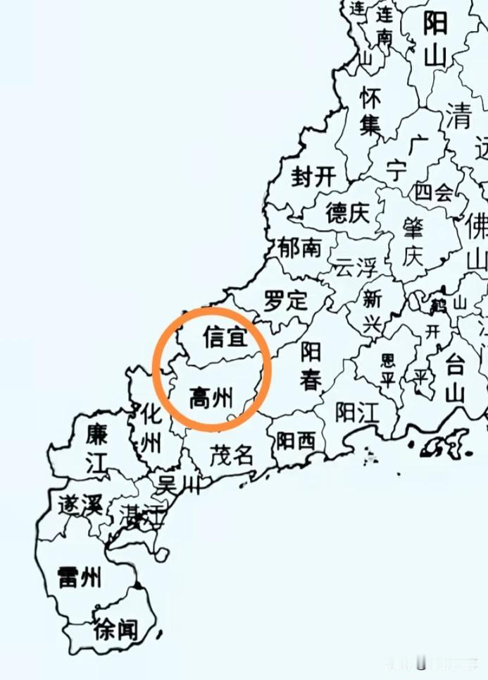 茂名下辖的信宜和高州，地理位置极为偏僻，交通条件也十分恶劣，然而经济发展态势却颇