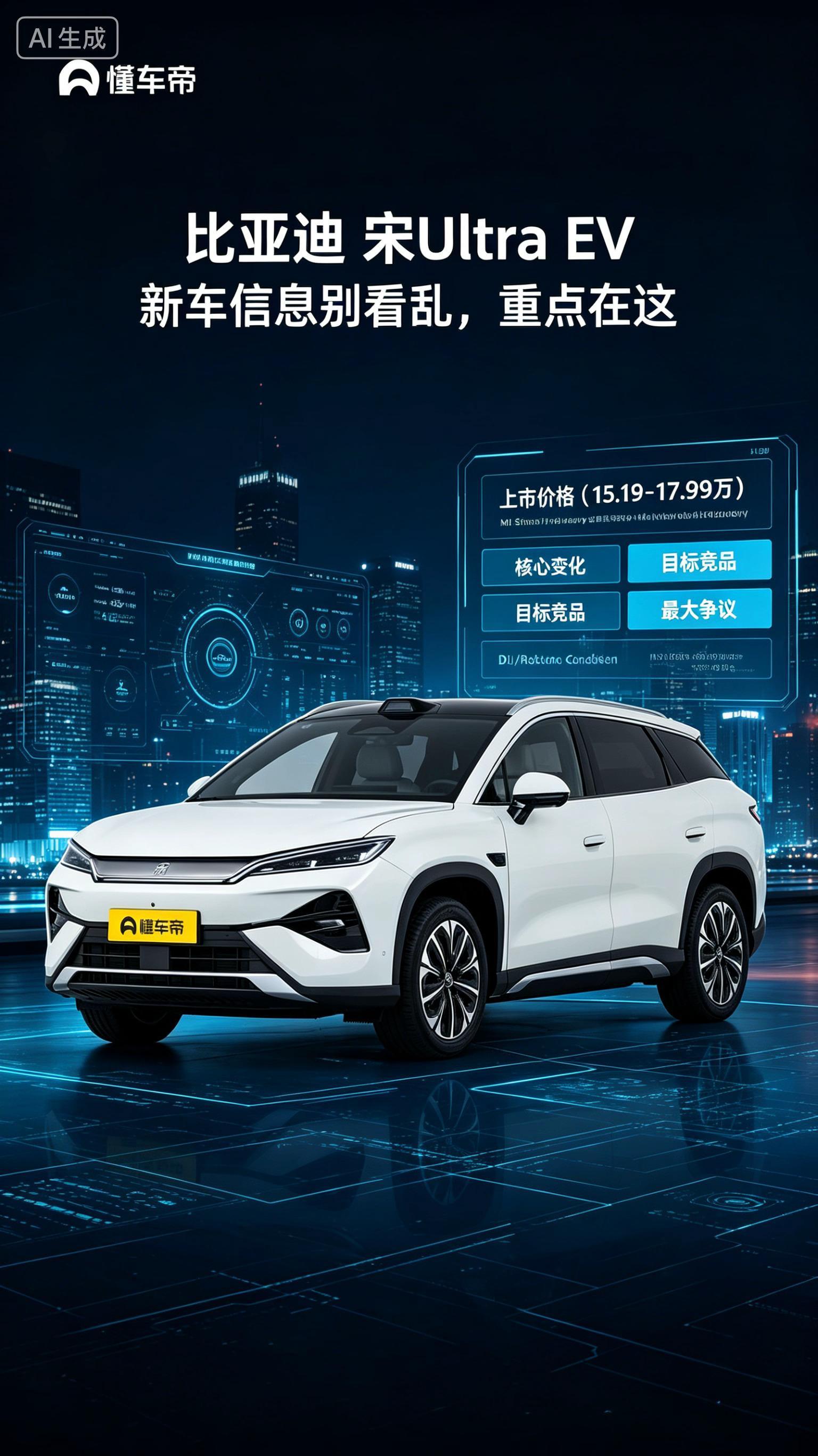 宋UltraEV上市，重点一次说清
