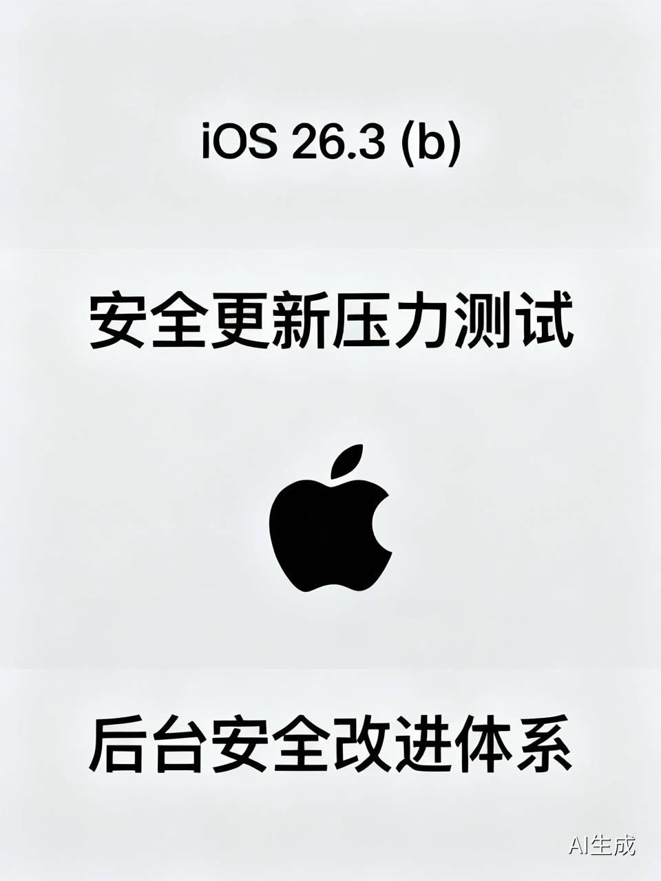 苹果又搞紧急更新了，今天凌晨推送的iOS26.3(b)，距离(a)版本