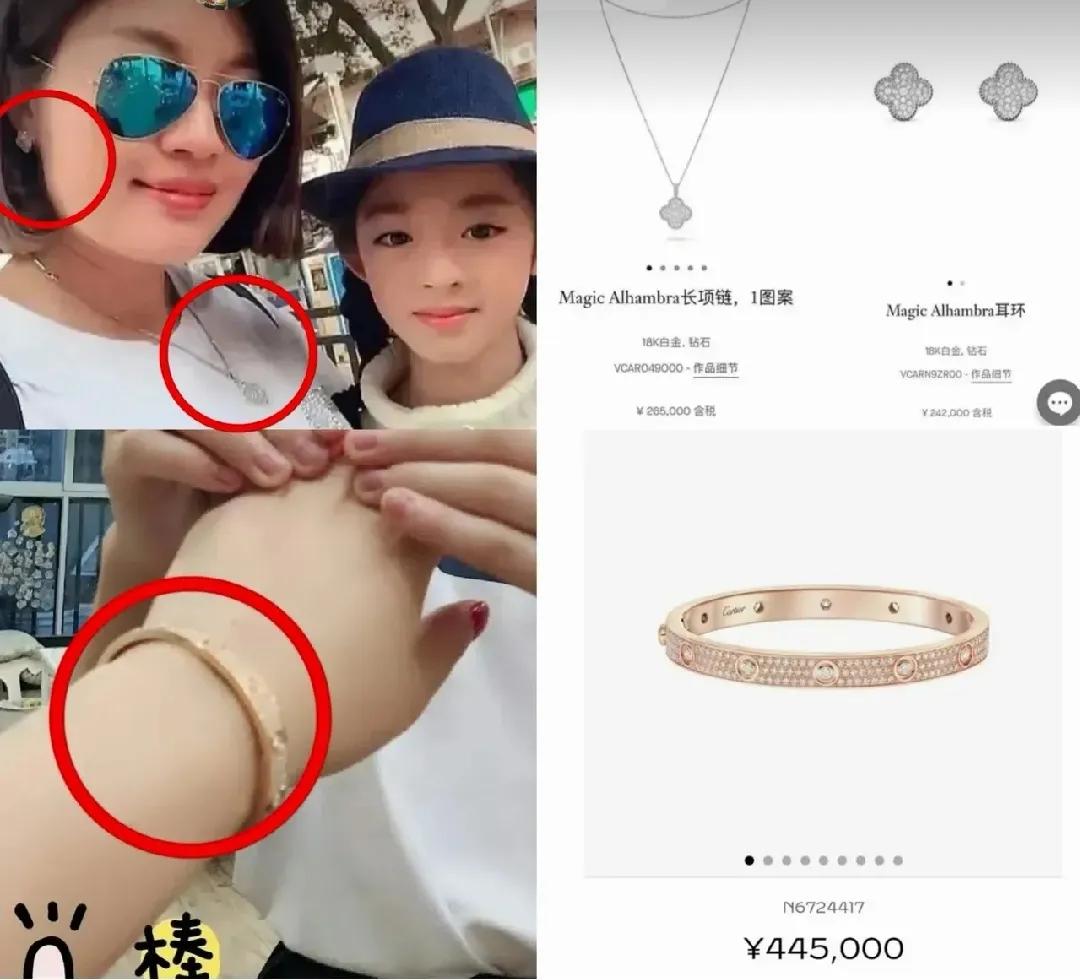 有没有一种可能，是大家都冤枉了她们一家人呢？女儿佩戴价值200多万的耳环可能