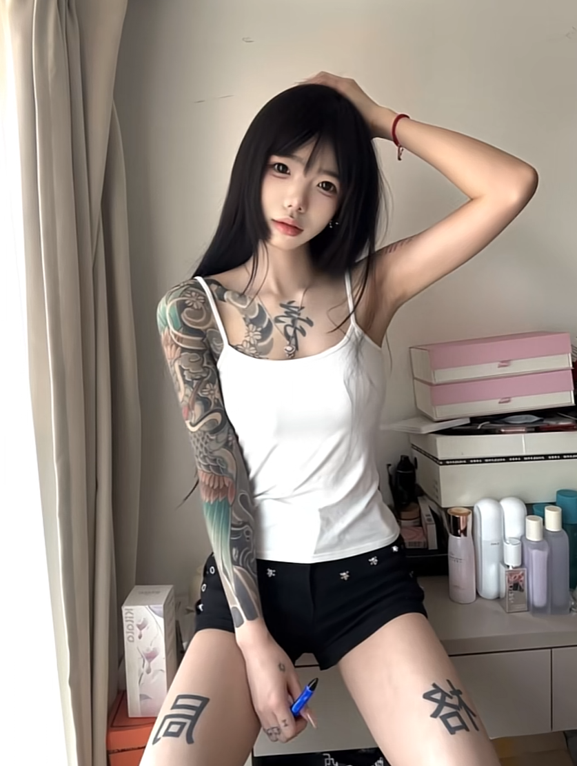 就是喜欢纹身的女孩子！