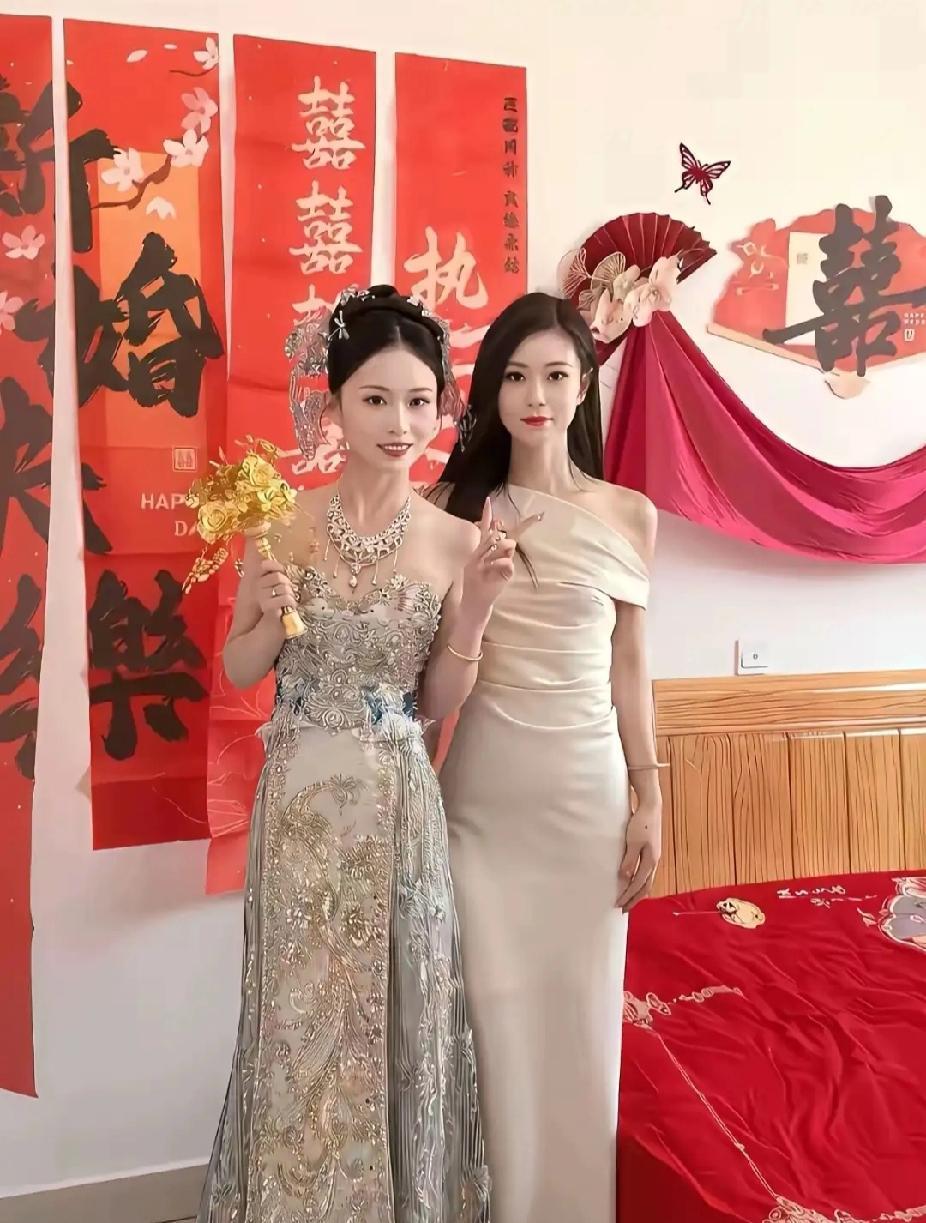 新娘心也大大了吧，找这个当伴娘