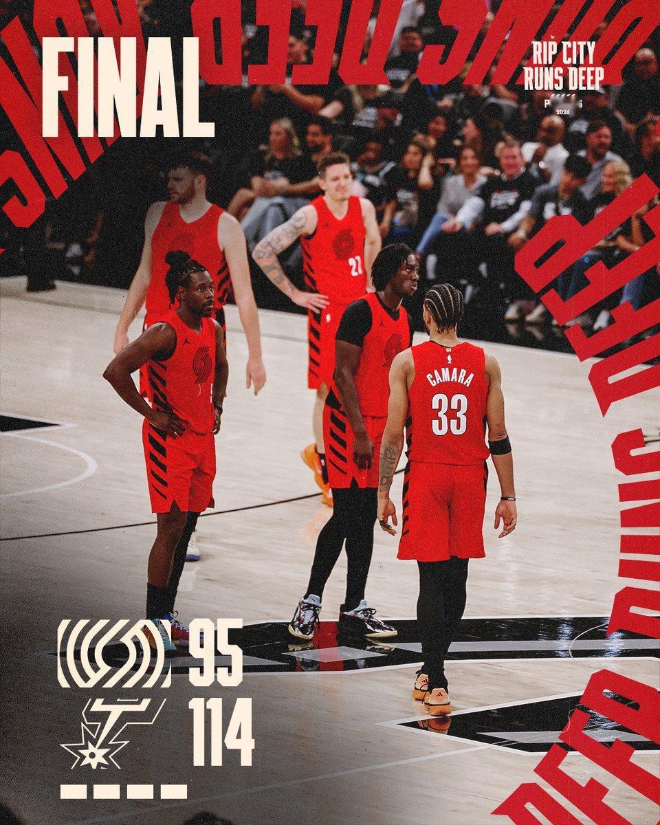 马刺晋级西部半决赛马刺4比1淘汰开拓者杨瀚森完成了NBA菜鸟赛季恭喜马刺4-1