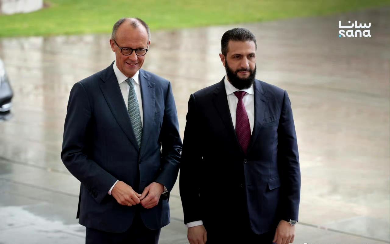 叙利亚过渡总统沙拉首访德国。​​​