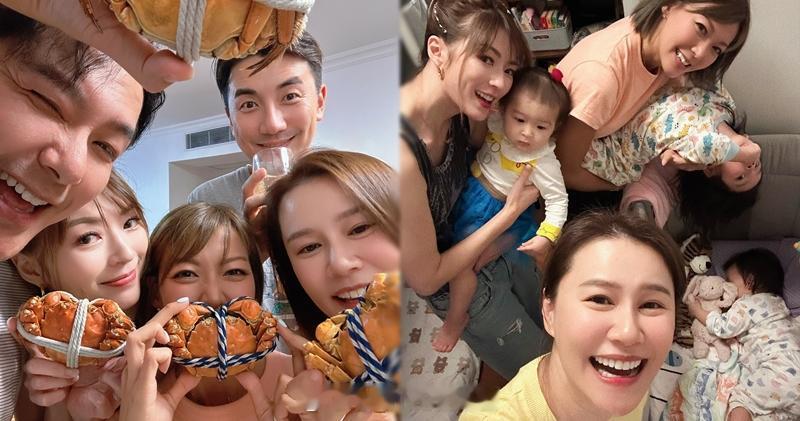 明报：新手妈妈连诗雅黄翠如向梁诺妍倾凑B经：3家人走在一起黄翠如上个月生日，连