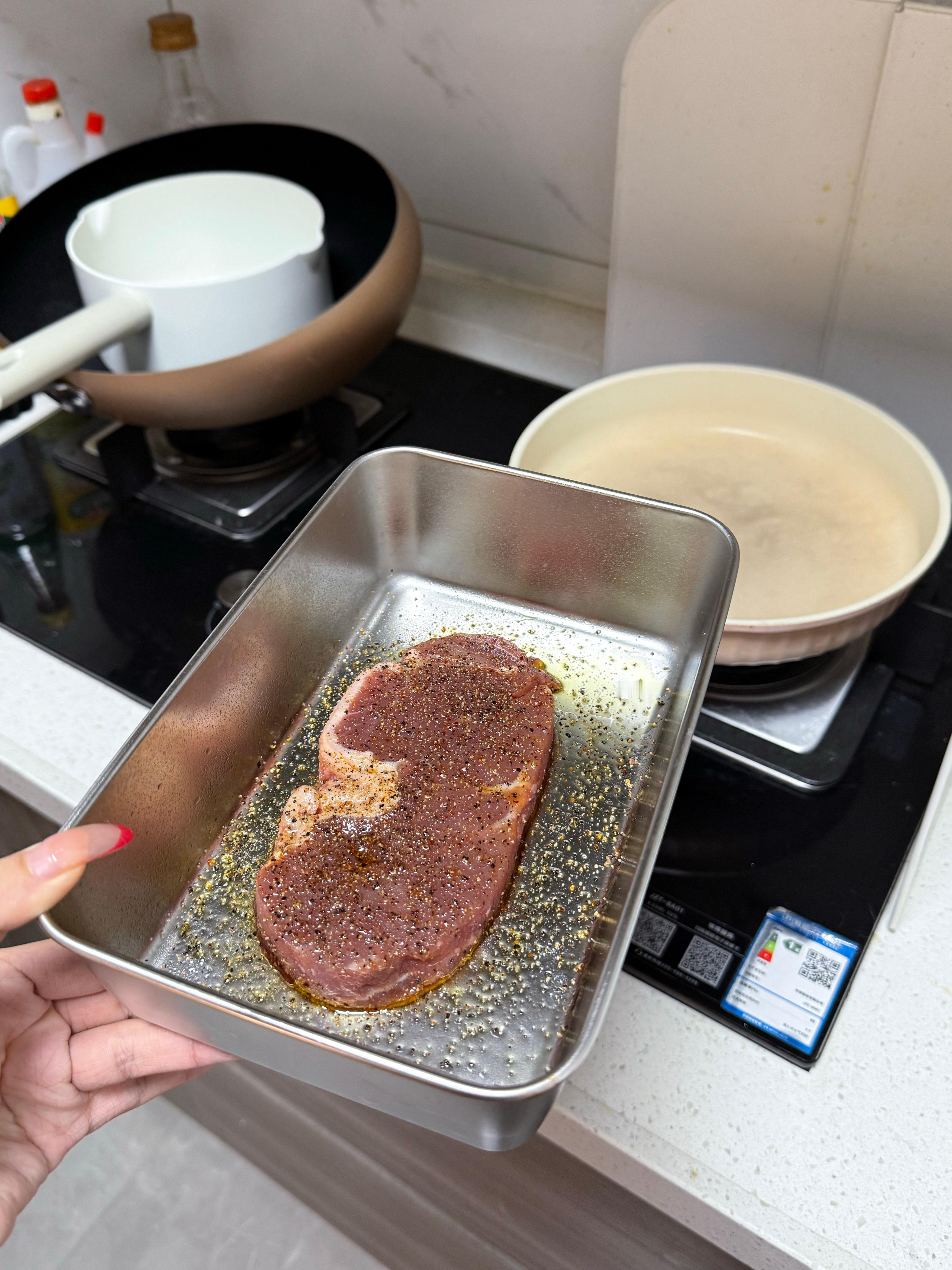 今天煎的真是堪称完美的一块能能食堂​​​