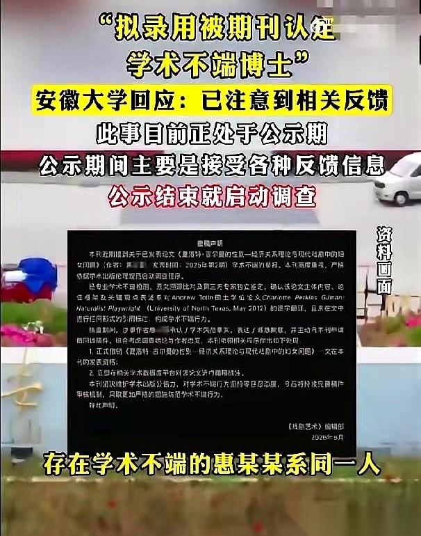 人大一个在读女博士，惠某，干了件"大事"。她把国外一篇硕士论文，从头到尾，一