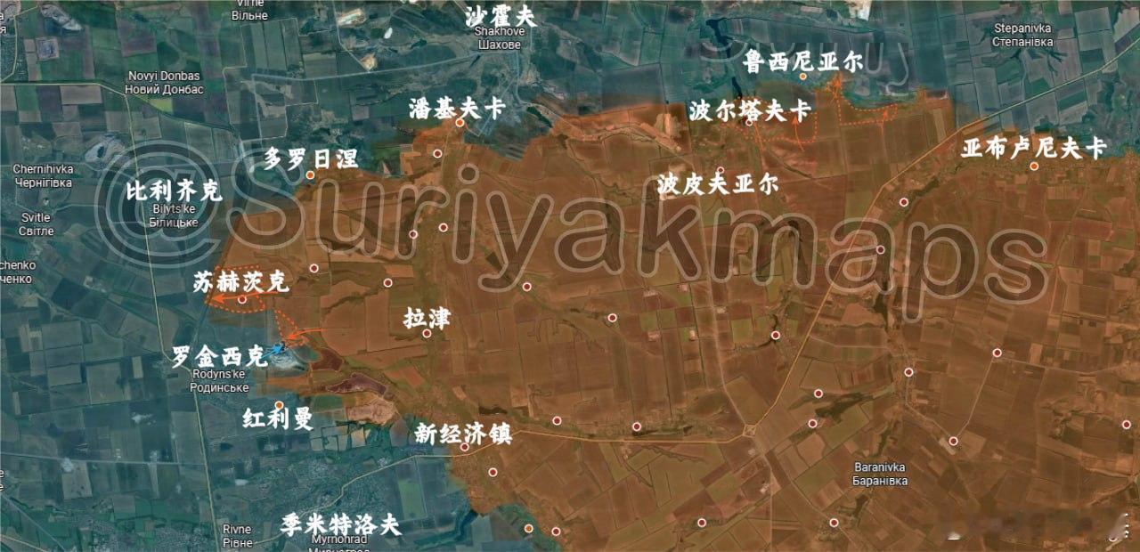 俄乌局势新进展suriyak更新8.4俄乌局势1、罗金西克：俄军控制了苏赫茨克，