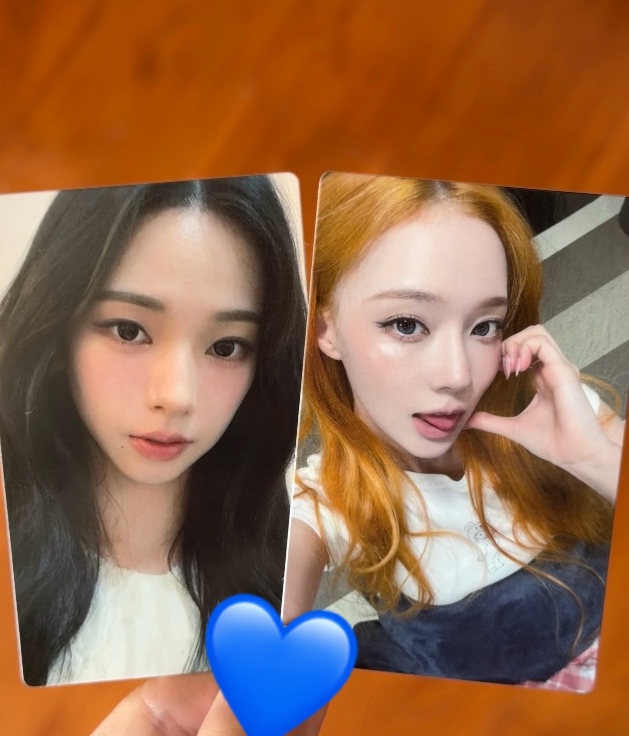 很美妙的两张脸