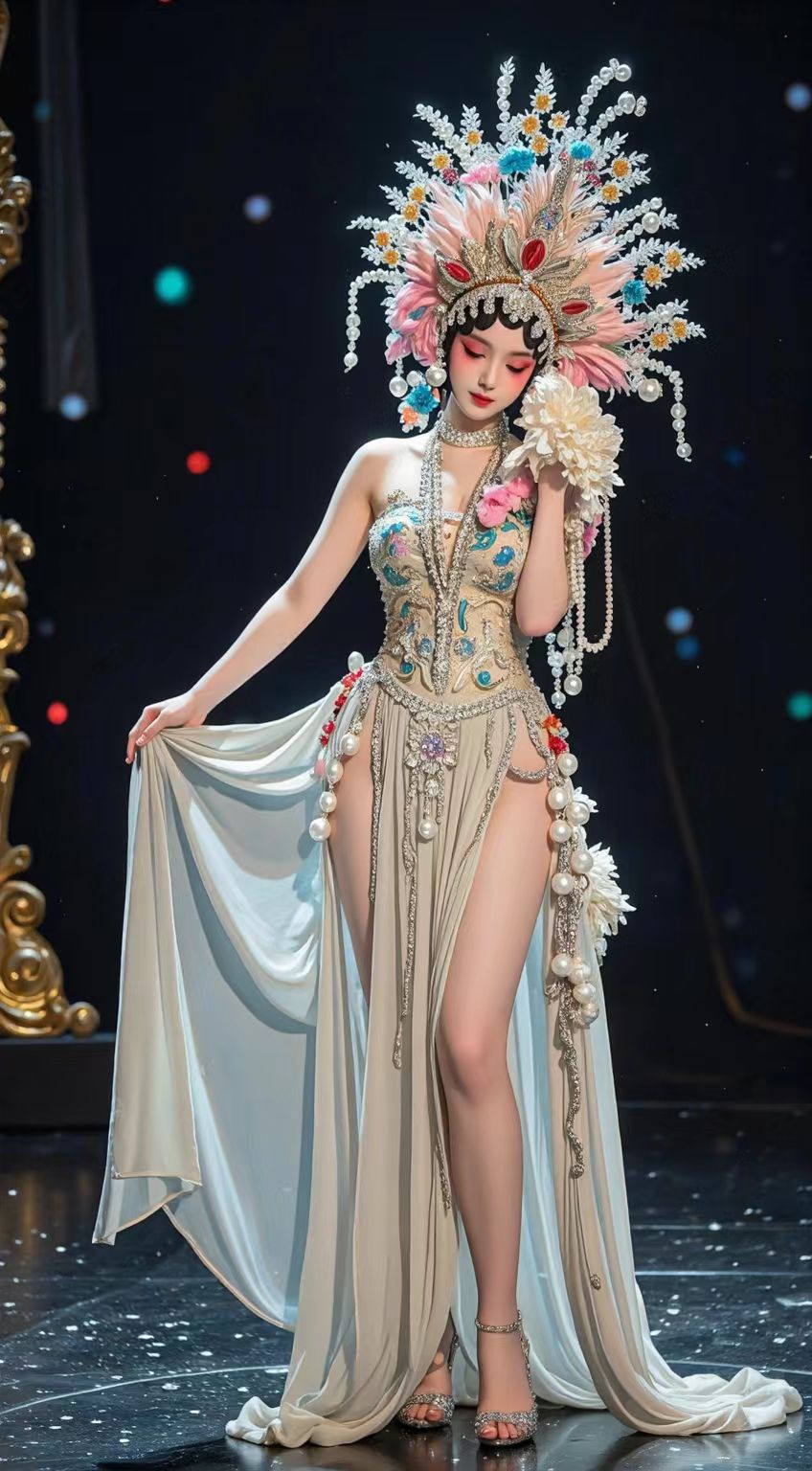 大长腿美女京剧花旦