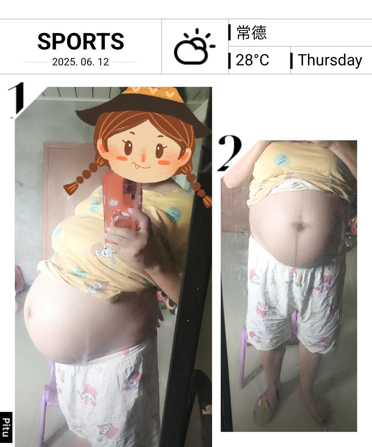 6月22号预产期，最近肚子微微痛，但就是没有发动，应该是快开盲盒了吧！男孩女孩都