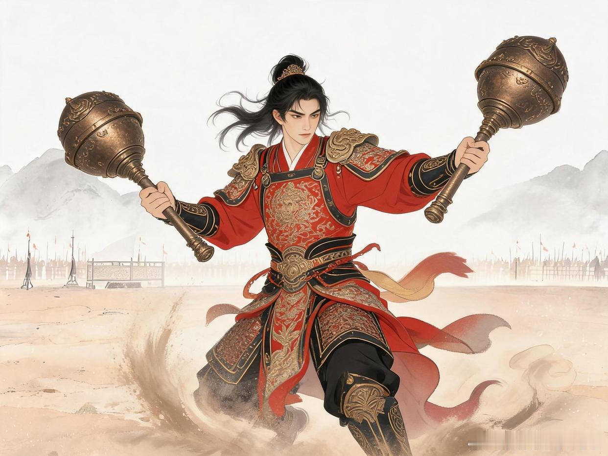 历史你印象中的古代战锤是什么样的？是不是像《隋唐演义》里李元霸那样，扛着两只磨