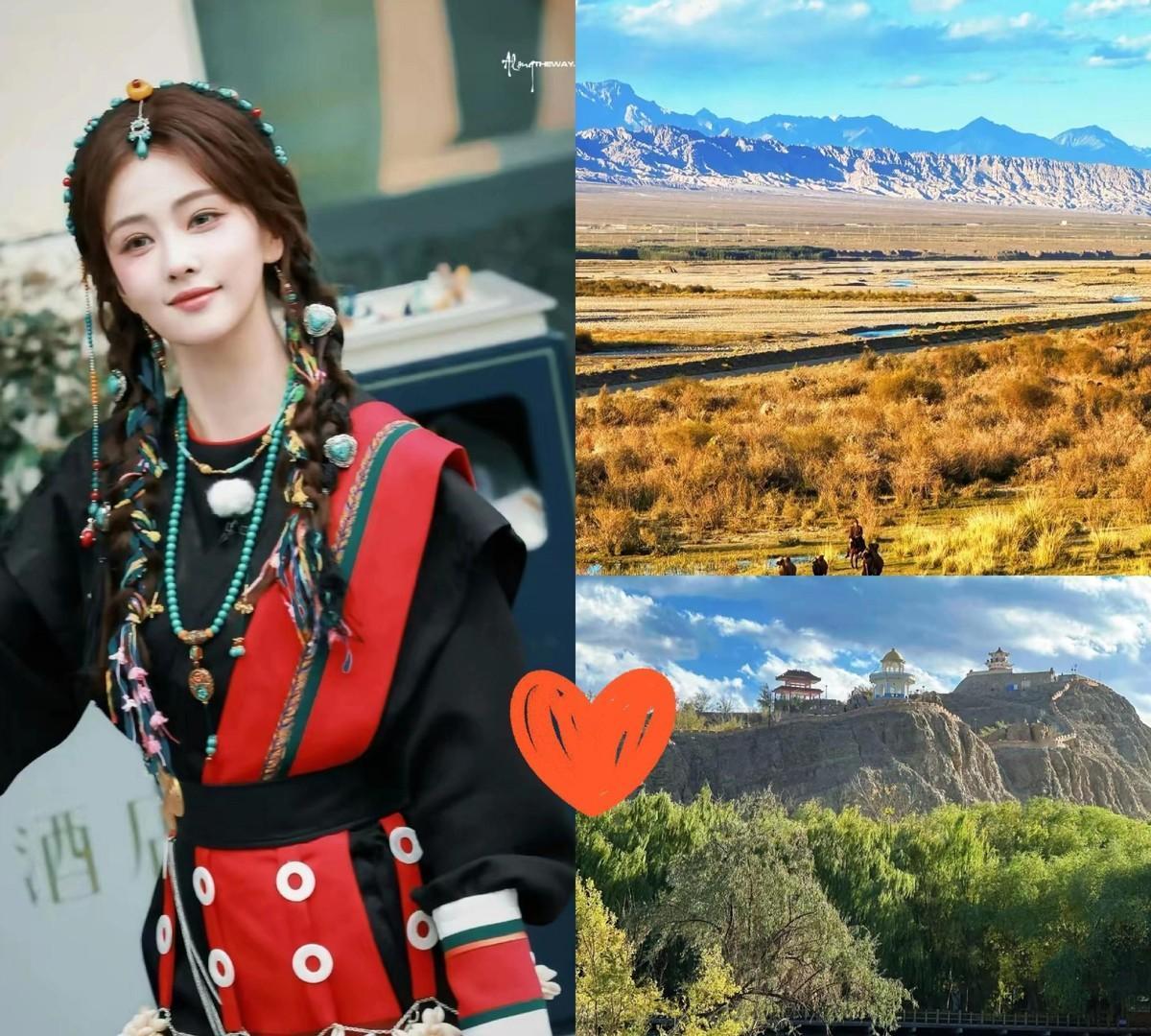 郑凯在独库公路观景台对着雪山突然抹泪，白鹿下车看见朝阳照雪峰直接哭到掩面。一个