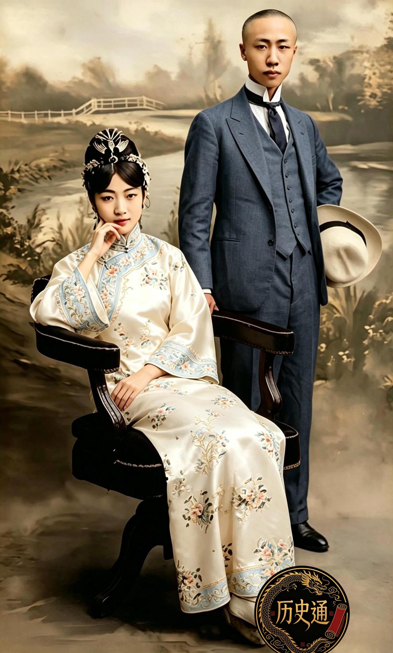 末代皇后婉容是清朝皇后中颜值最高的也非常注重自己的日常形象。她认为自己最美的状态